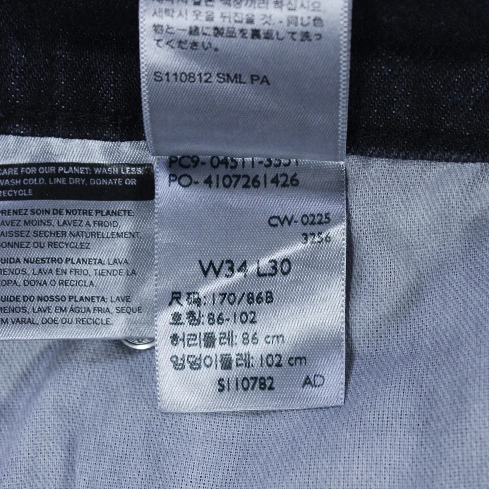 Levi's 511 Slim Fit Men's Jeans – Blackout, Size‎ W34 x L30